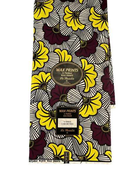 Tissu wax Fleurs de mariage