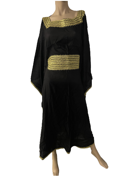 Robe noire et dorée
