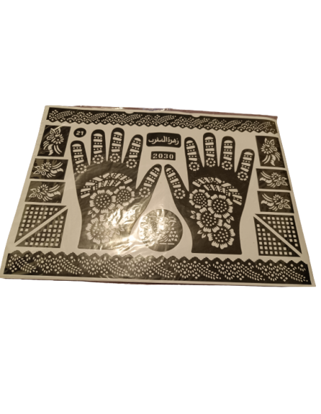 Feuilles de tatouage pour henné