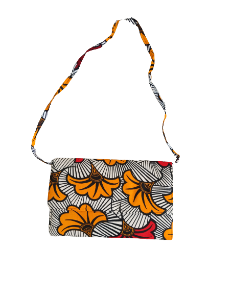 Pochette Wax fleurs de mariage