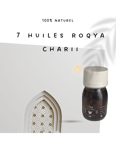 7 Huiles pour roqya charii